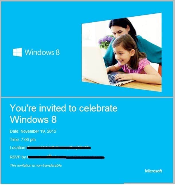 Microsoft Sends Invitations to Windows 8 Launch Event in Dubai.