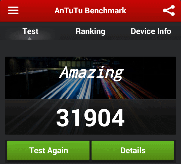 Sony Xperia Z1 compact benchmarking