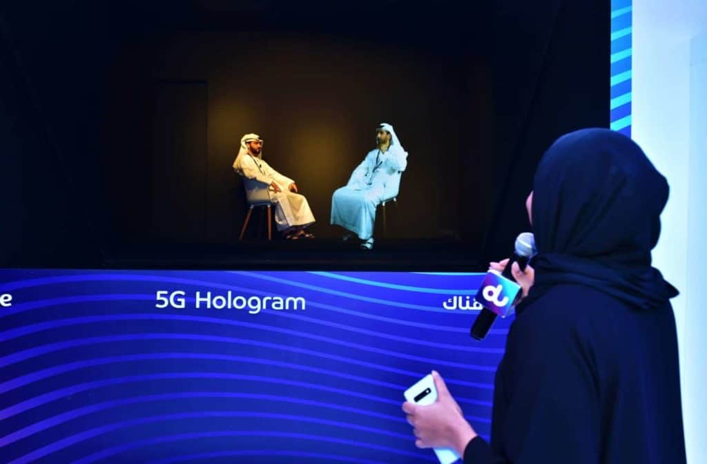 ZTE and du demonstrate 5G Live hologram