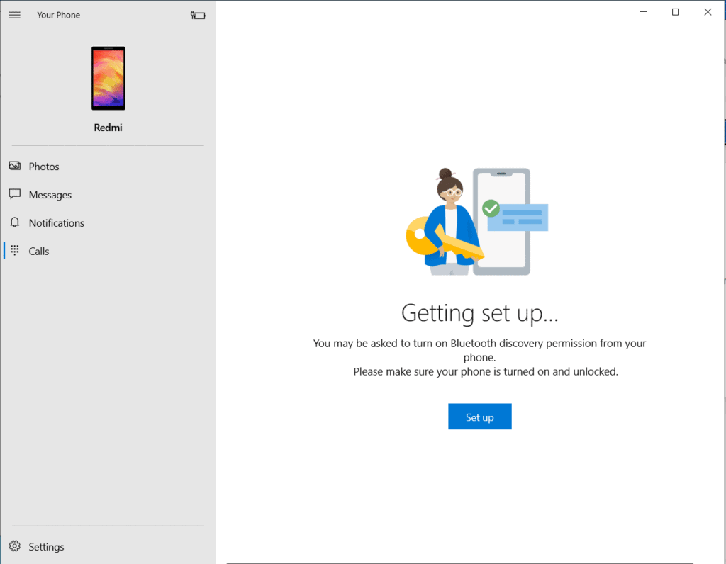 Sync your smartphone with Windows 10 using Yourphone.exe