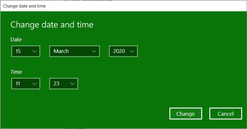 How to change Date and Time on Windows 10