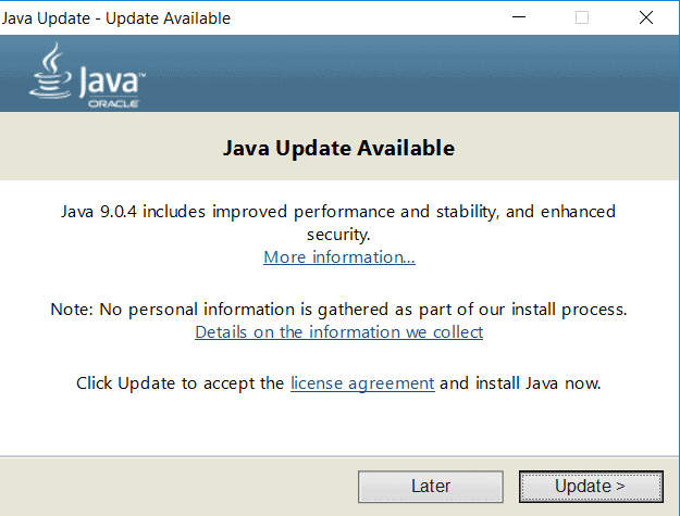 How to Update Java version on Windows 10
