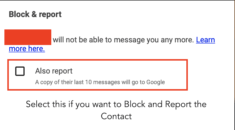 How to Block a contact on Google Meet (Hangouts)