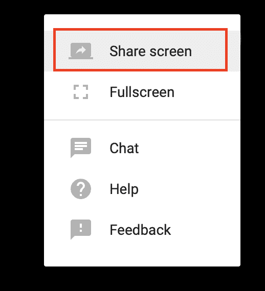 How to share your screen on Google Meet (Hangouts)