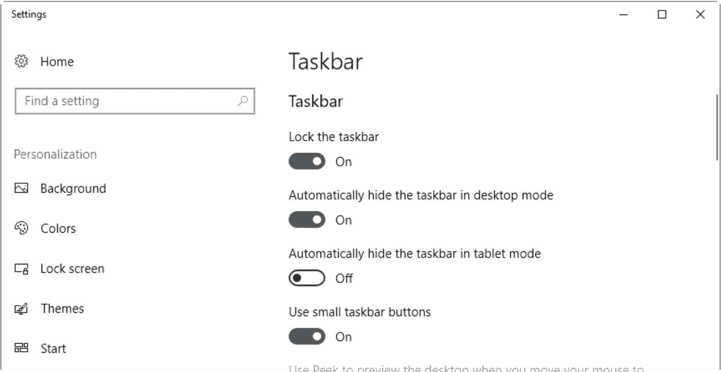 How to hide taskbar on Windows 10