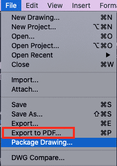 How to convert a DWG file to PDF