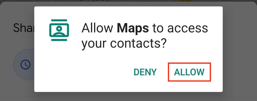 How to share location on Android