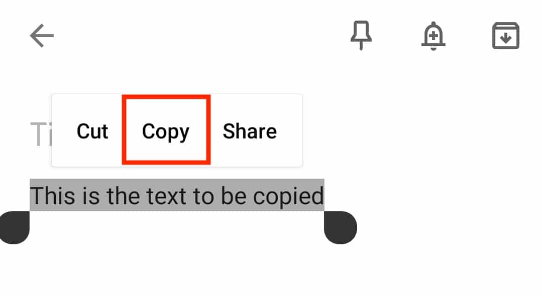 How to copy and paste on Android