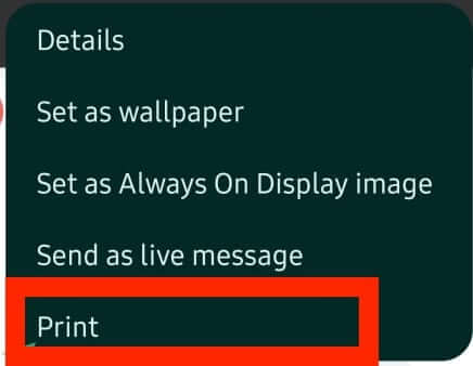 How to print text messages on Android