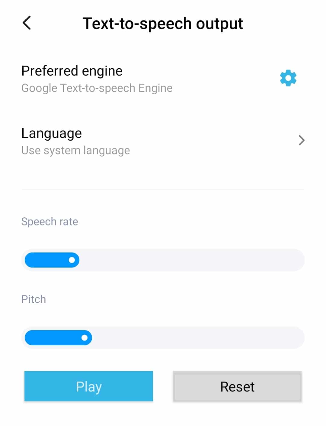 How to activate text to speech on Android