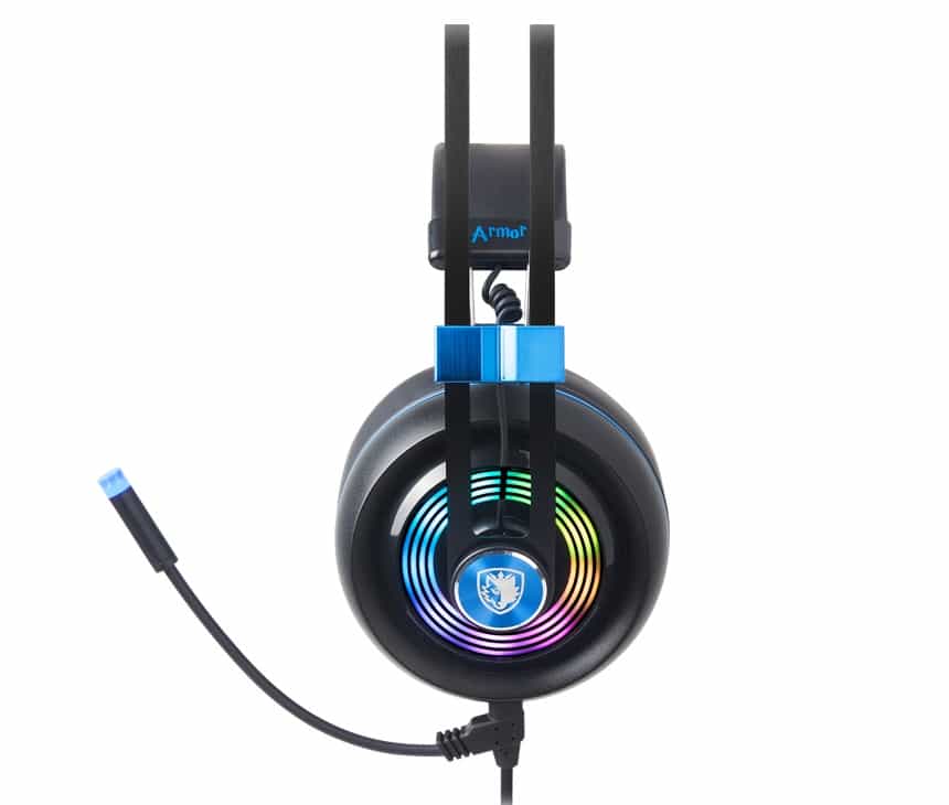 SADES debuts its ultralight Armor headset with RGB lighting
