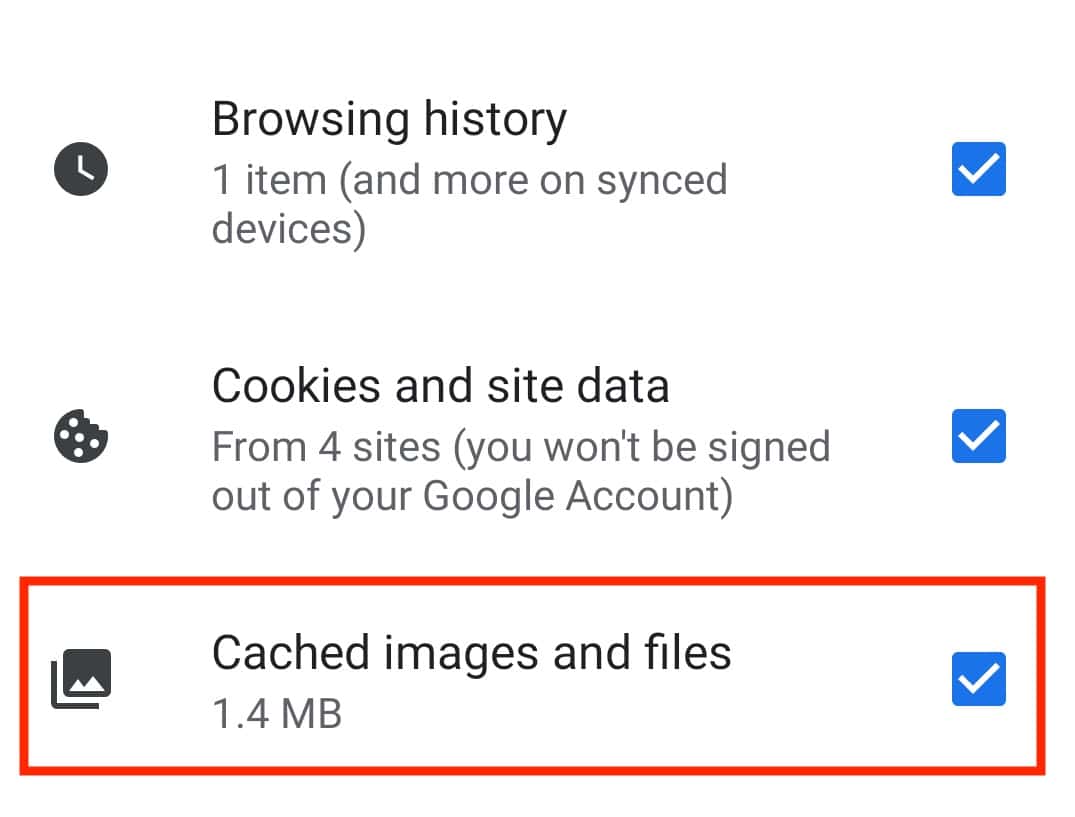 How to clear the Chrome cache on Android