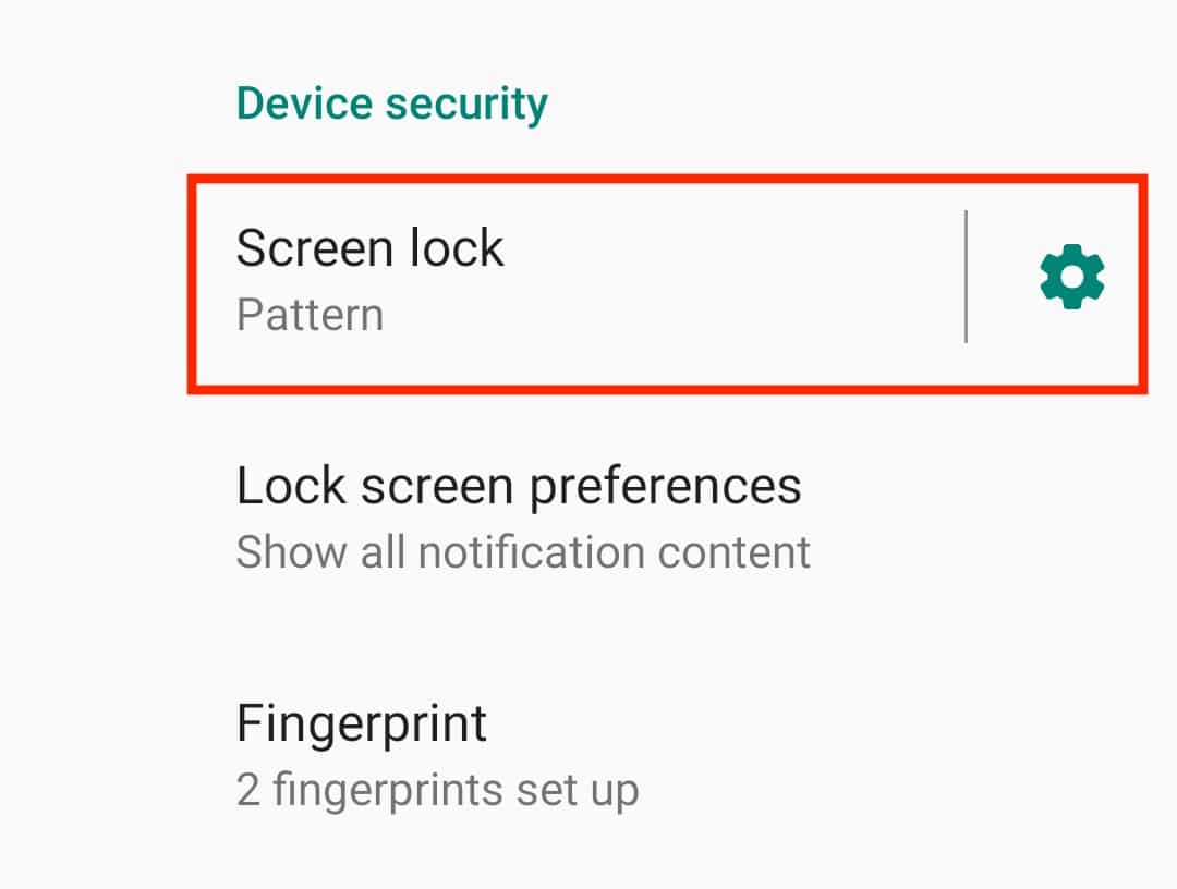 How to disable the screen lock on Android