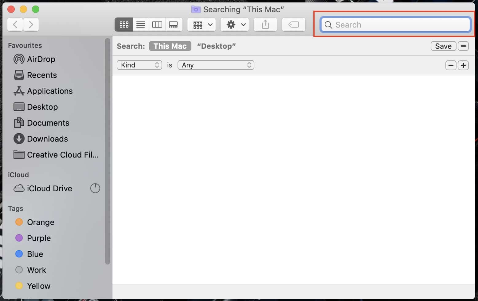 how to search for a file by typing its name on a Mac