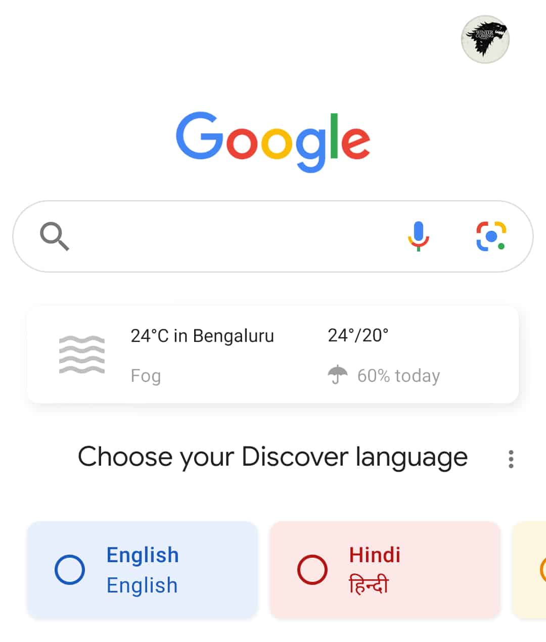 Google app and the Google Chrome app
