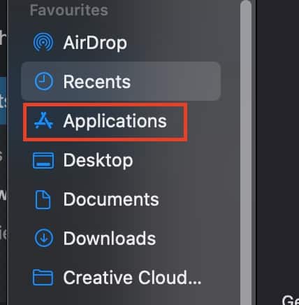 How to remove applications from the Mac
