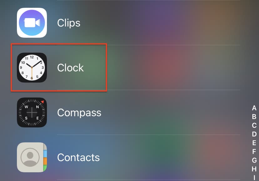 How to set an alarm on the iPhone
