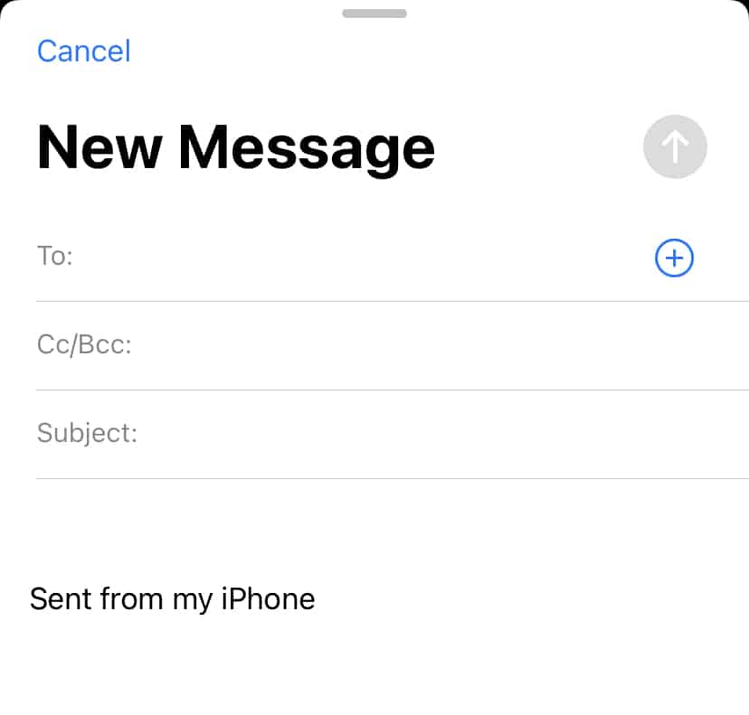 How to send an email from your iPhone