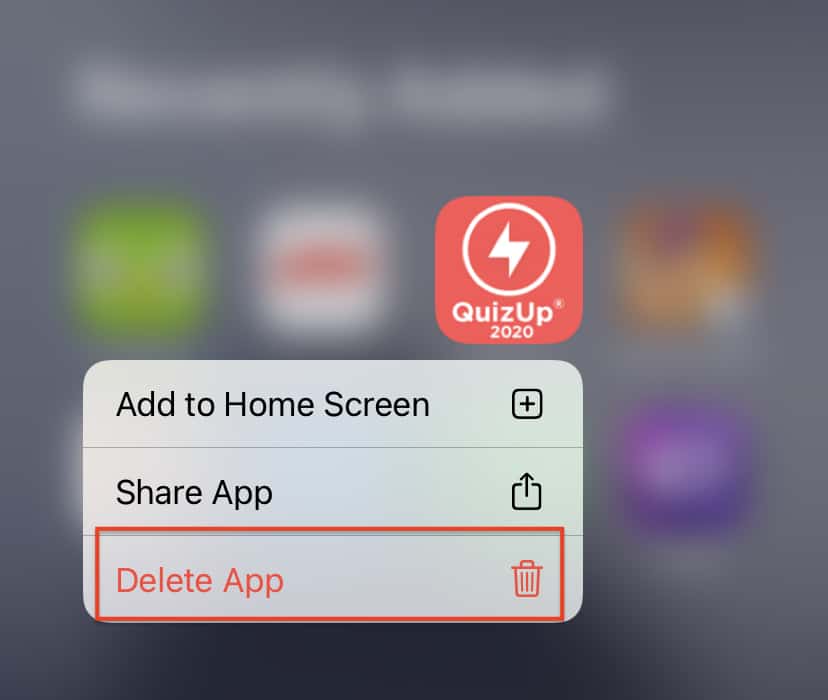 How to uninstall an app on the iPhone