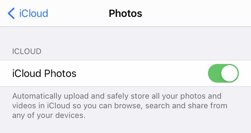 What is the Photo Stream feature on the iPhone
