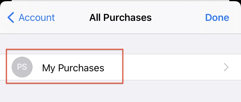 How to check the purchase history on the iPhone