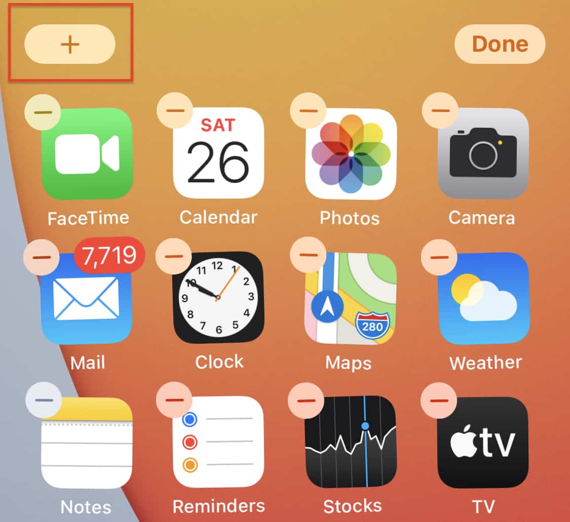 How to get widgets on the iPhone