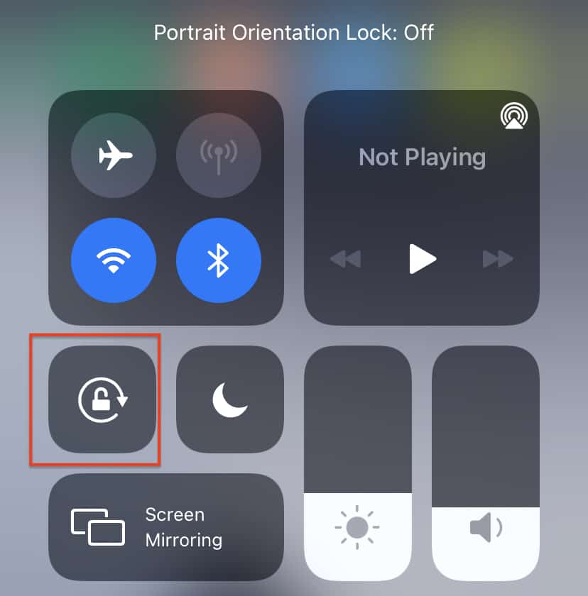 How to enable screen rotation on the iPhone