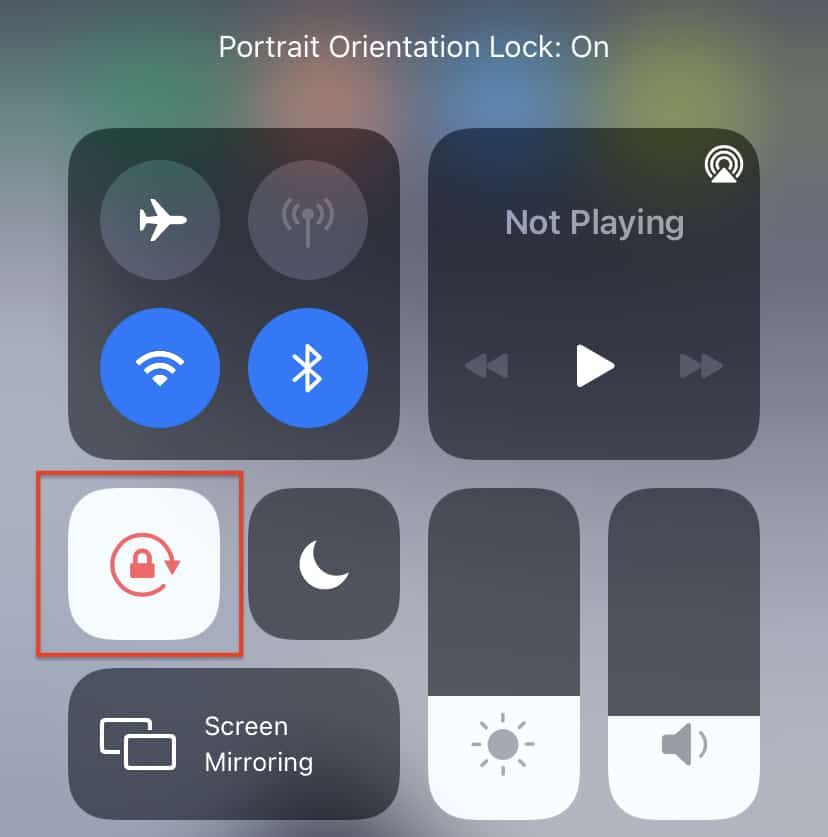 How to enable screen rotation on the iPhone