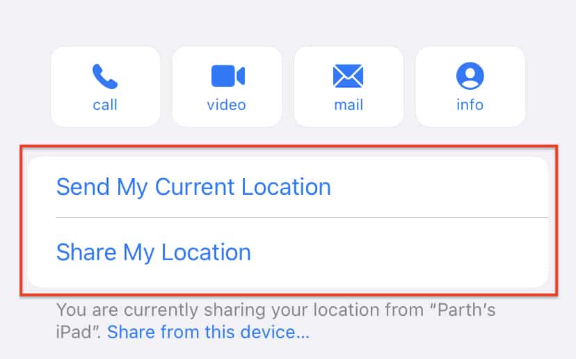How to share location on the iPhone