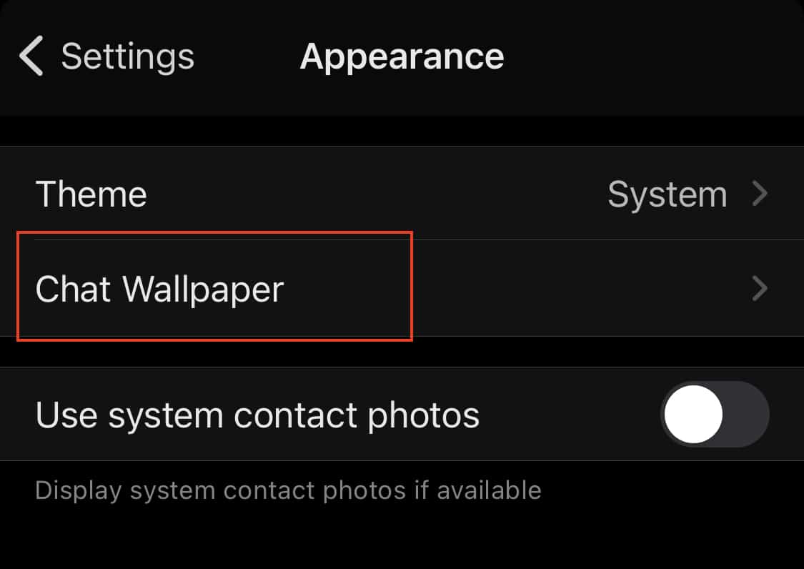 How to add chat wallpapers in the Signal Messaging App