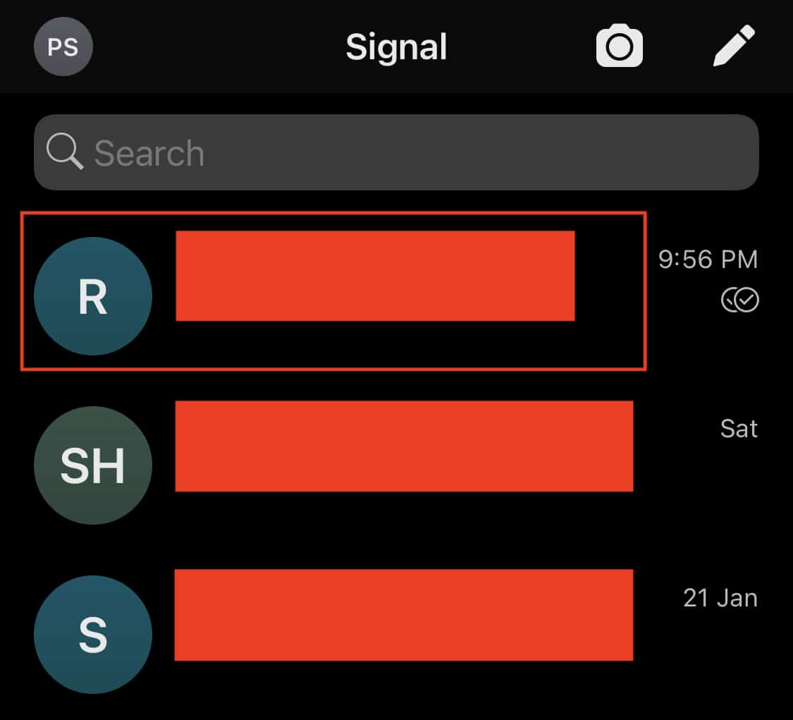 How to react to messages on the Signal Messaging App