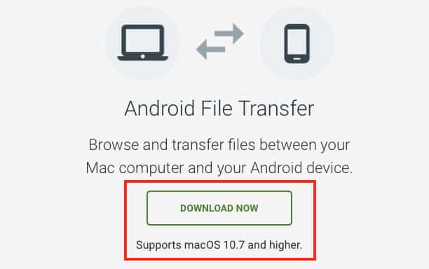 How to install the Android File transfer software on the Mac