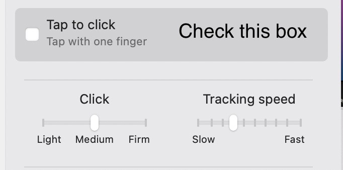 The easy way to enable the tap to click feature on the Macbook