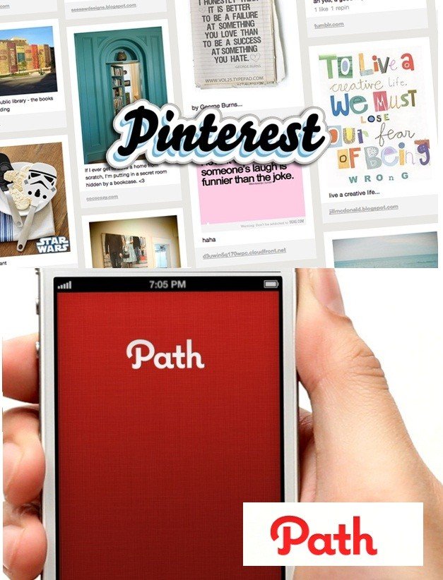 pinterest and path the new social networks