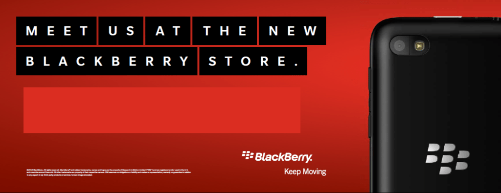 BlackBerry Store launch