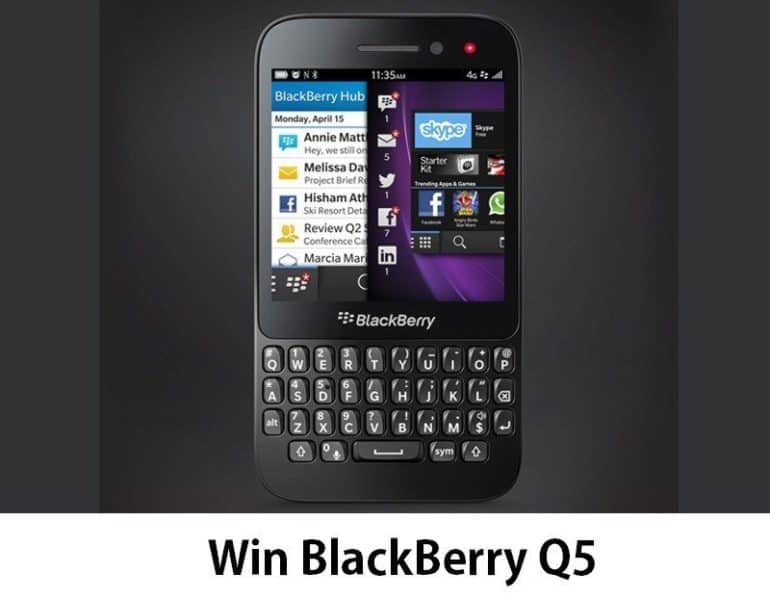 Win BlackBerry Q5 [International Giveaway]