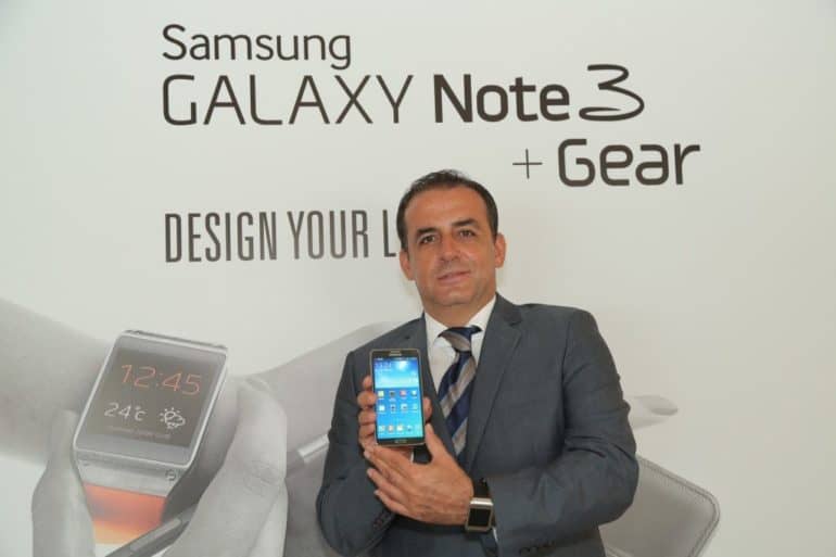 Samsung Galaxy Note3 and Galaxy Gear launched in Dubai.