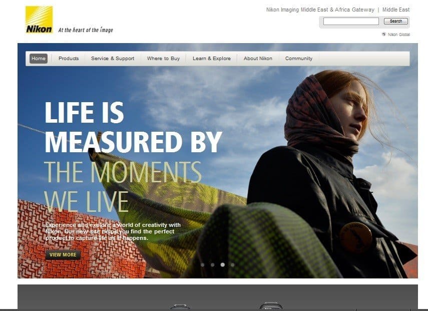 Nikon launches redesigned consumer website.