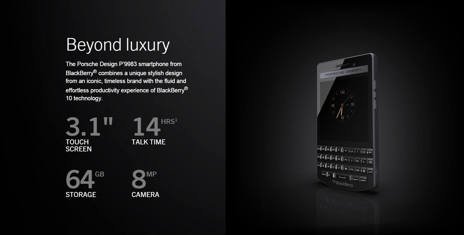 Blackberry Introduces Porsche Design P’9983 Graphite Smartphone .