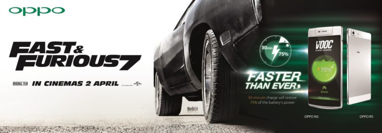 OPPO Partners Fast & Furious 7 in Several Regions