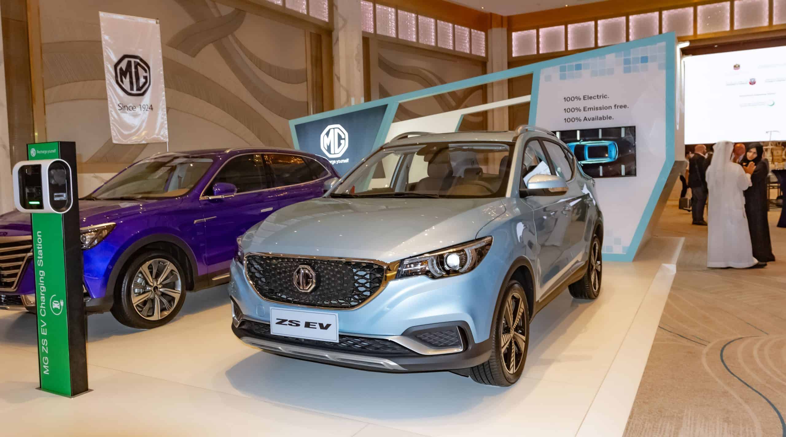 MG Motor launches its first electric vehicle for the Middle East