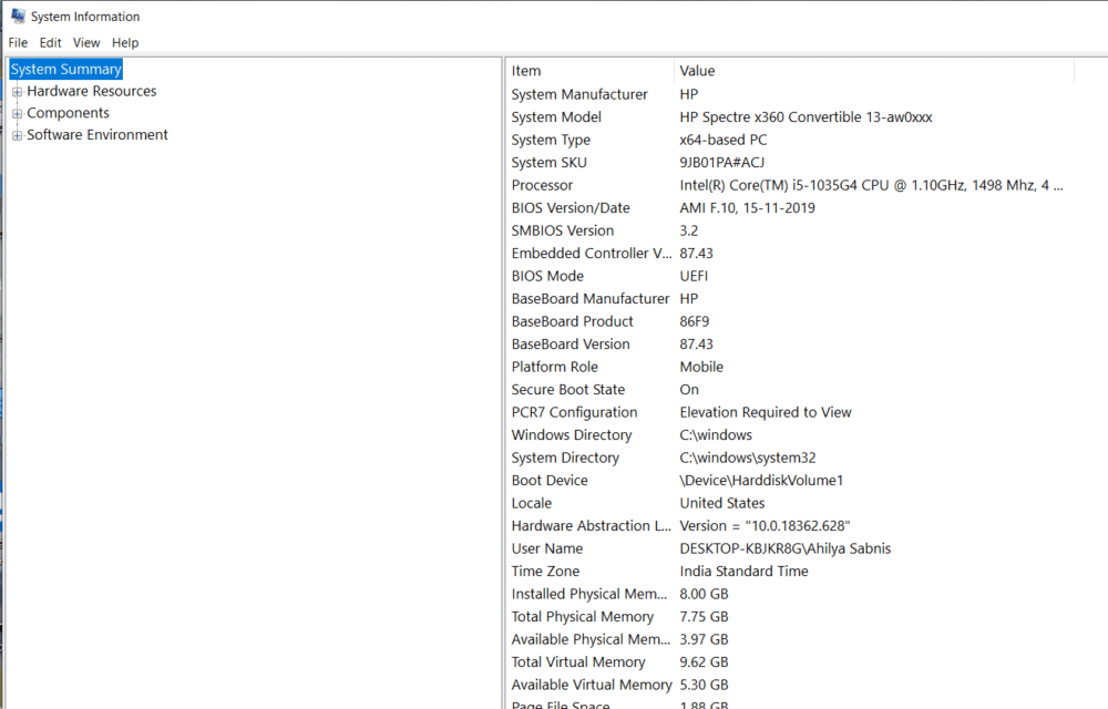 How to find motherboard model Windows 10