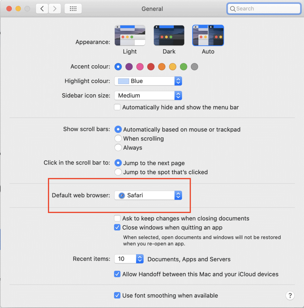 how to make google chrome default browser on tablet