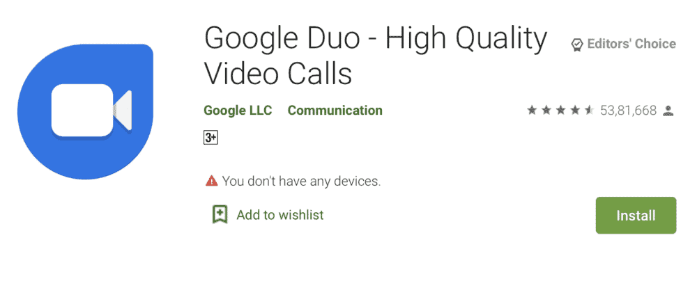google duo installation