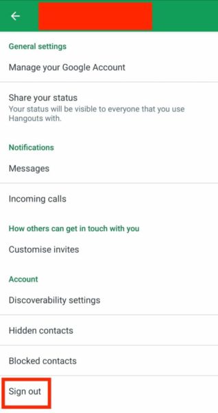 google hangouts app android account limit