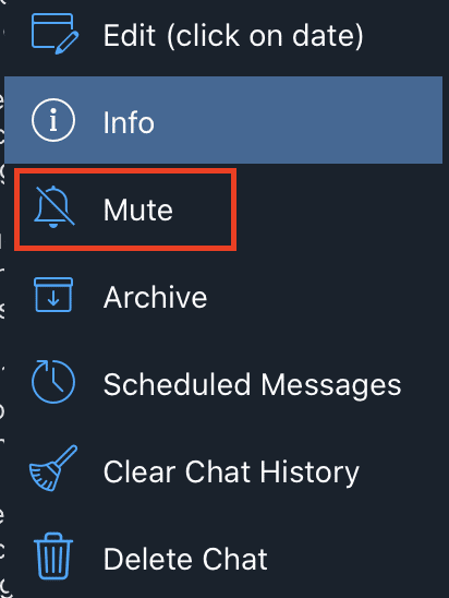 How to remove pop up notifications on Telegram
