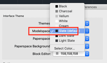 How to change the background colour on AutoCAD