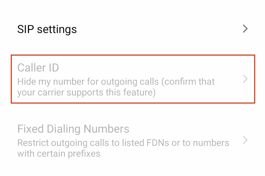 How to turn off the caller id on Android