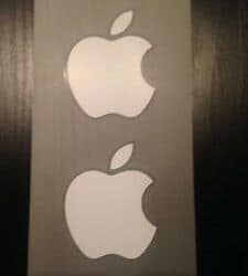 Why does Apple give stickers with their products?