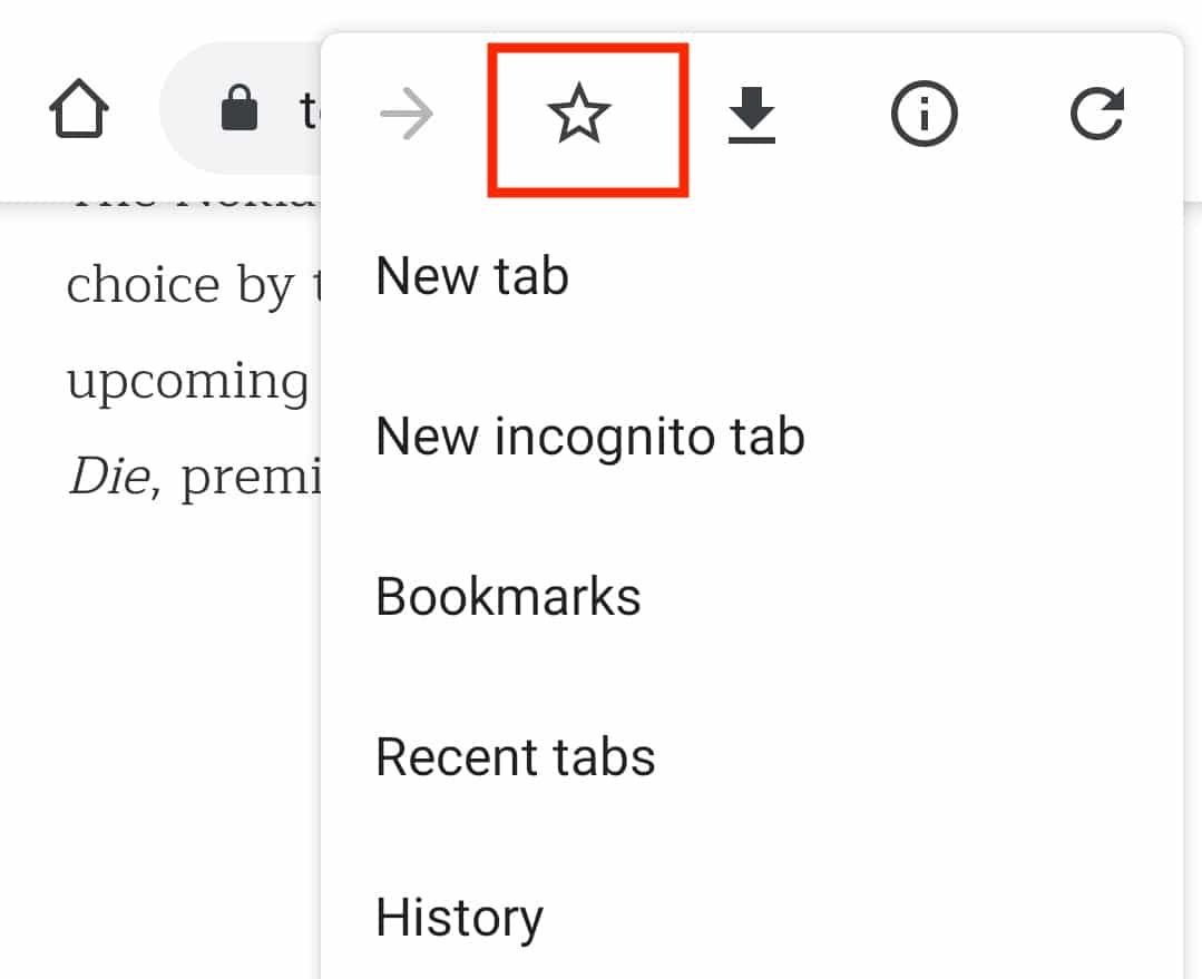 The easiest way to create a bookmark folder on the Chrome browser for Android